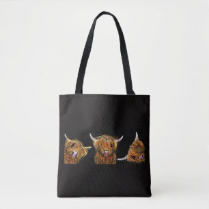 Tote Bag Copie des montagnes de vache "sac fourre-tout aux