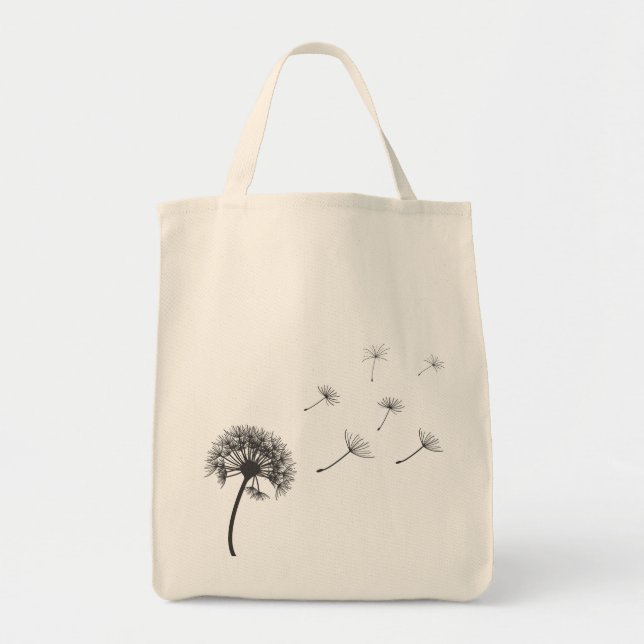 Tote Bag copie d'illustration de pissenlit (Devant)