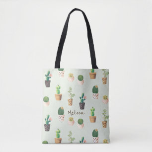 Tote Bag Copie personnalisée Fourre-tout de cactus