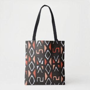 Tote Bag Copie tribale contemporaine de Mudcloth d'Africain