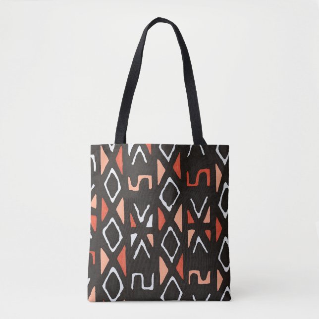 Tote Bag Copie tribale contemporaine de Mudcloth d'Africain (Devant)
