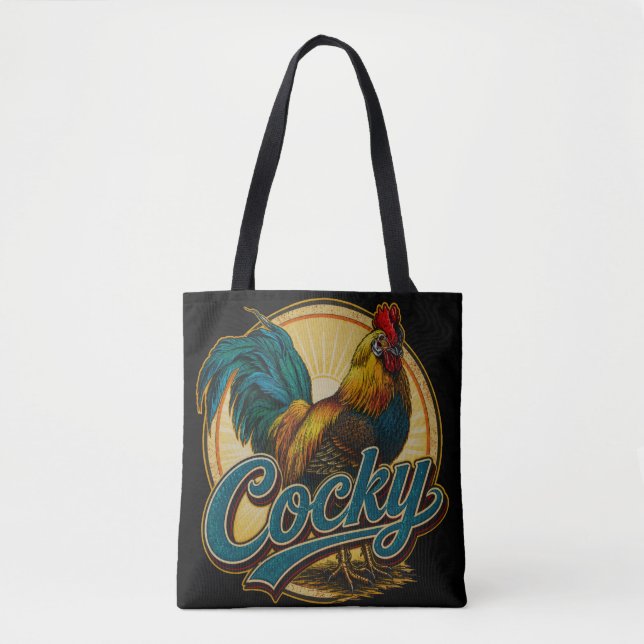 Tote Bag Coq Arrogant Maison de Ferme Vintage (Devant)