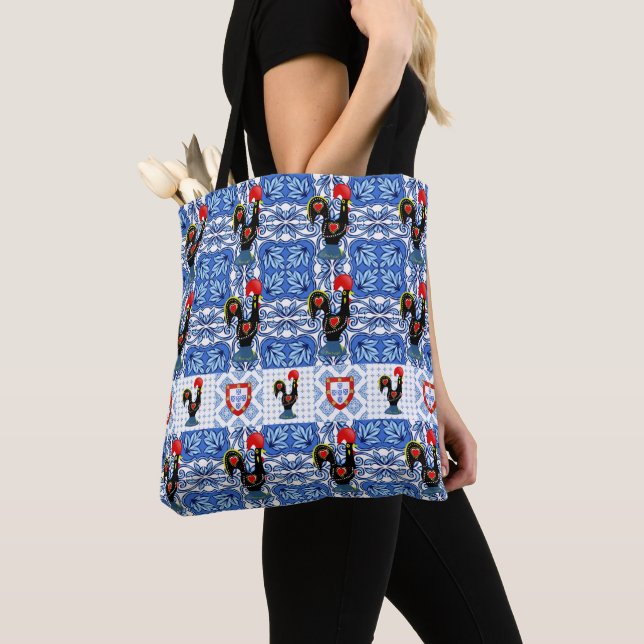Tote Bag Coq de Barcelos, Portugal (De près)
