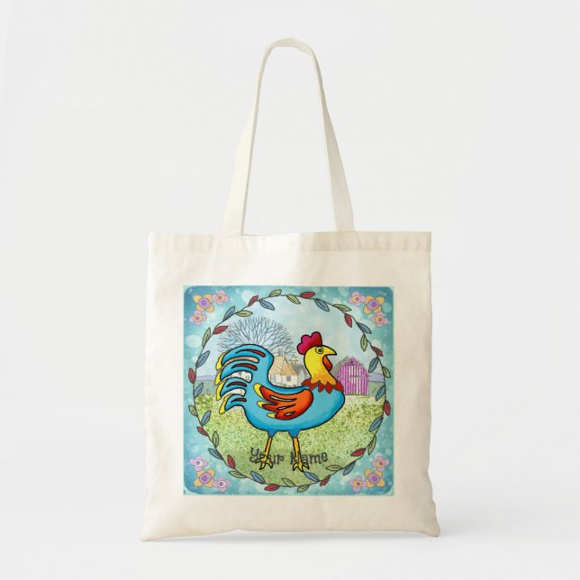 Tote Bag Coq de ferme (Devant)