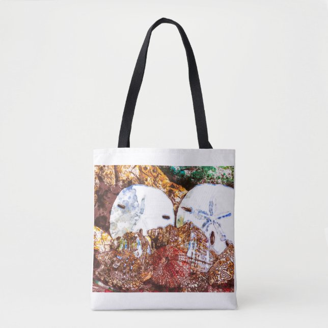 Tote Bag Coques Abstraites (Devant)