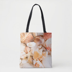 Tote Bag Coquillages arrière - plan : thème marin.