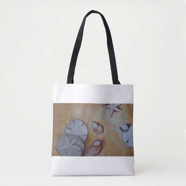 Tote Bag Coquillages de sable (Devant)