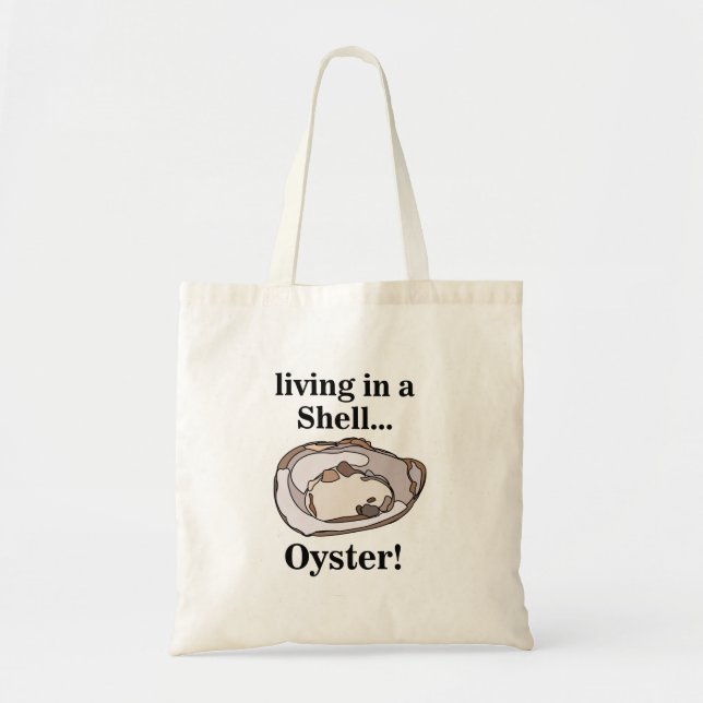 Tote Bag Coquille d'Huître Drôle (Devant)