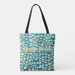 Tote Bag Coquille - Mer des Coquillages -Bleu