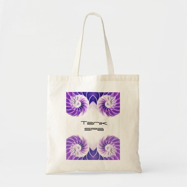Tote Bag coquille nautilus coquille Fibonacci tourbillon vi (Devant)