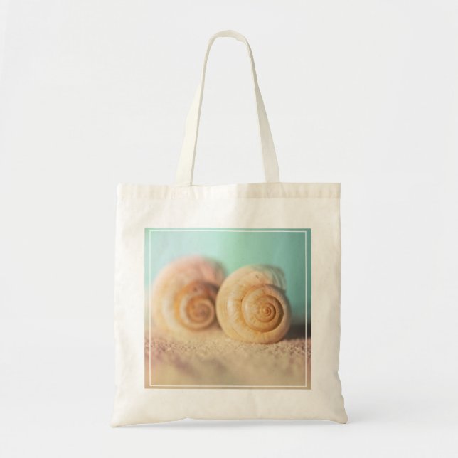 Tote Bag Coquilles de Nautilus sur la plage (Devant)