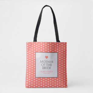 Tote Bag Coral Heart Mariage