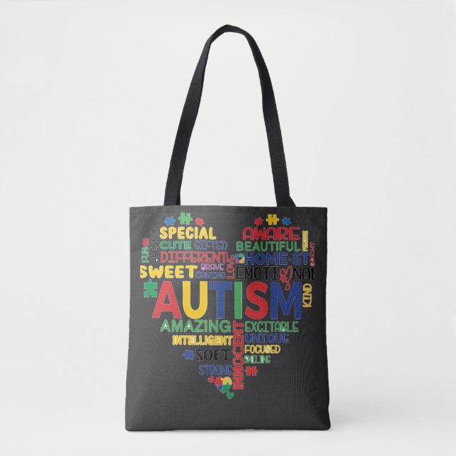 Tote Bag  corazon autismo (Devant)