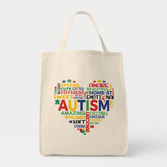 Tote Bag  corazon autismo (Devant)