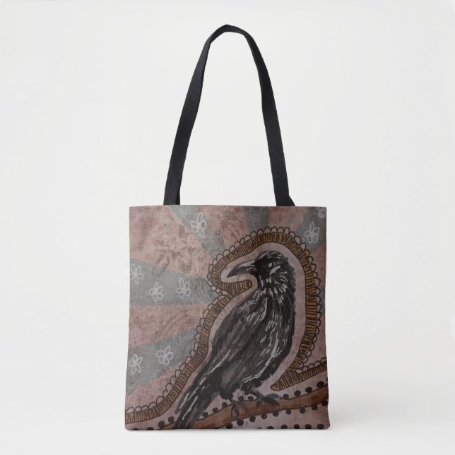 Tote Bag Corbeau (Devant)