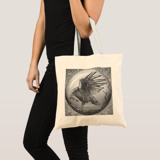 Tote Bag Corbeau magique (Devant (produit))