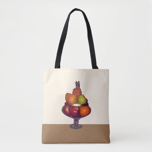 Tote Bag Corbeille à fruits avec support (Devant)