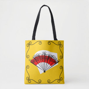 Tote Bag Cordes de fans espagnols à travers fourre-tout