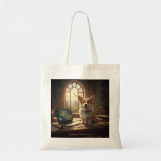 Tote Bag Corgi et souris