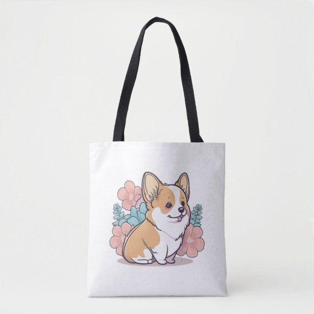 Tote Bag corgi mignon (Devant)