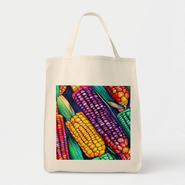 Tote Bag Corn coloré (Devant)