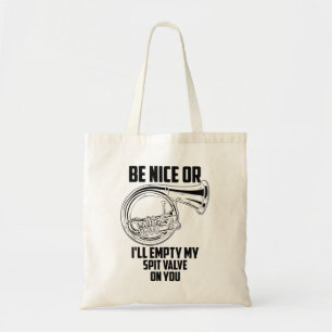 Tote Bag Corne Française Vanne mignonne Trumpet Musicien D