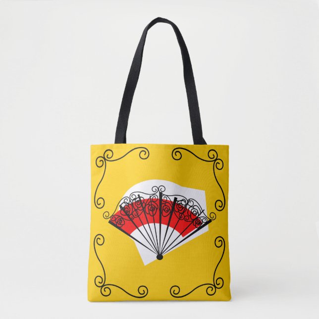 Tote Bag Corners de fans espagnols multi-back partout sur f (Devant)