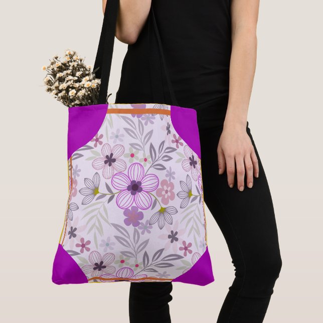 Tote Bag Cornerstone Blossom Lavande (De près)