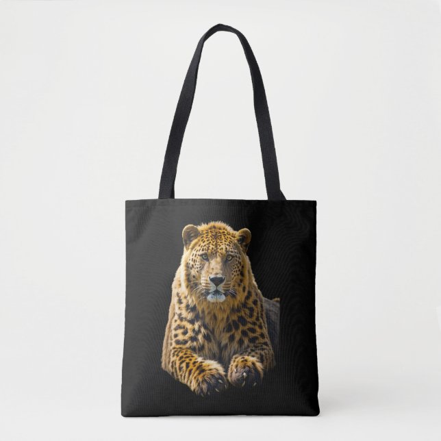 Tote Bag Corps de léopard, pattes d'ours et museau de lion  (Devant)