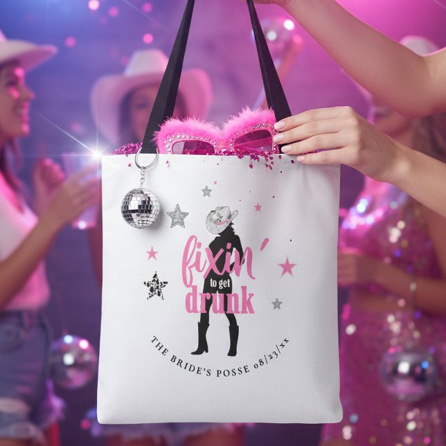 Tote Bag Correction de la Posse Disco Bachelorette ID925 (Créateur téléchargé)