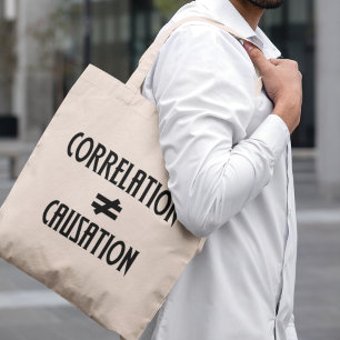 Tote Bag Corrélation n'est pas égal Causation Geek