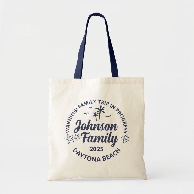 Tote Bag Correspondance de groupe de vacances sur plage per (Devant)
