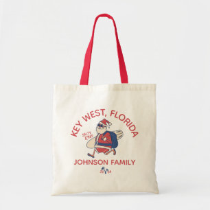 Tote Bag Correspondance de vacances de la famille de Noël p