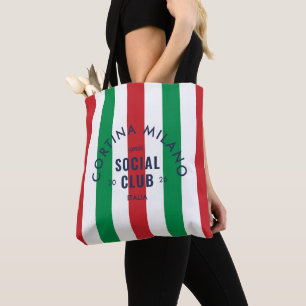 Tote Bag Cortina Milano Club Social Après Italie Hiver