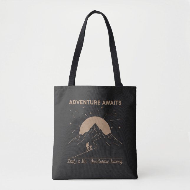 Tote Bag Cosmic Dad & Me Adventure (Devant)