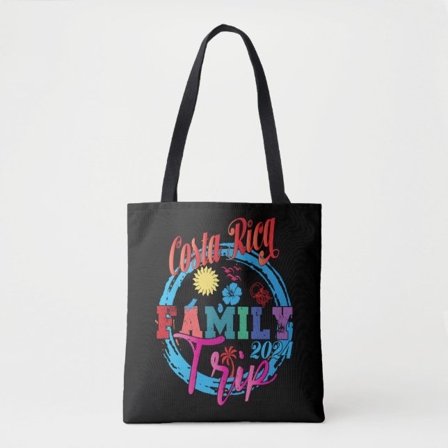 Tote Bag Costa Rica Famille Vacances 2024 Voyage Costa Rica (Devant)