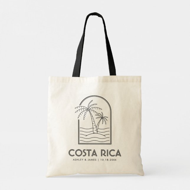 Tote Bag Costa Rica Mariage Week-end Destination Mariage (Dos)