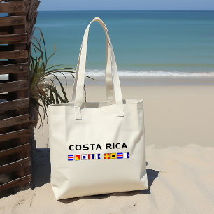 Tote Bag Costa Rica Nautical Maritime Flags