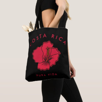 Tote Bag Costa Rica Red Hibiscus Beach Fourre-tout