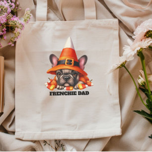 Tote Bag Costume de bonbon d'Halloween mignon pour Bouledog