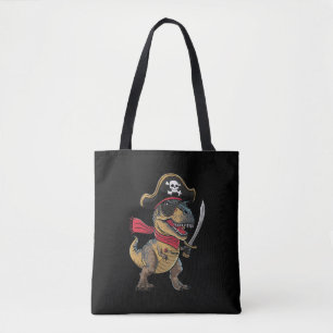 Tote Bag Costume de dinosaure pirate T-Rex drôle d'Hallowee
