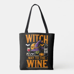 Tote Bag Costume de Halloween Sorcière Way to The Wine Mer