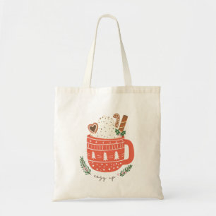 Tote Bag Cosy Up chocolat chaud Noël