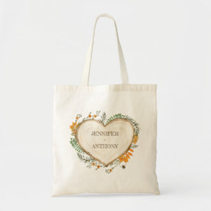 Tote Bag Cosy Woodland Cottagecore Mariage de coeur en bois