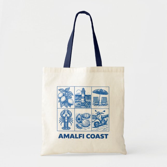 Tote Bag Côte amalfitaine (Devant)