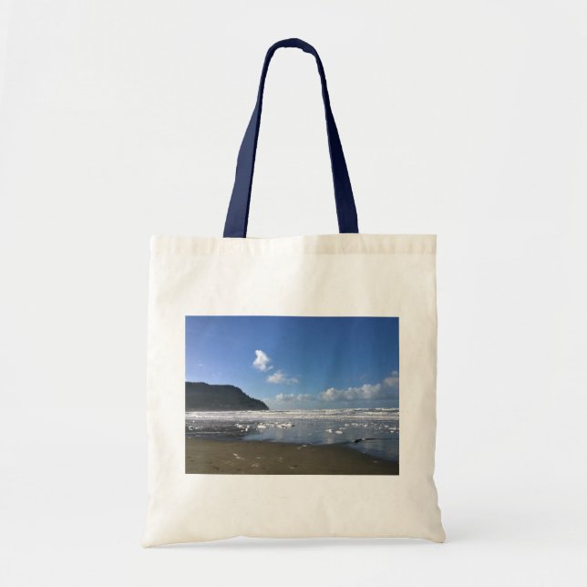 Tote Bag Côte balnéaire en hiver, Côte de l'Oregon (Devant)