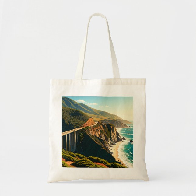 Tote Bag Côte centrale de Big Sur Californie (Devant)