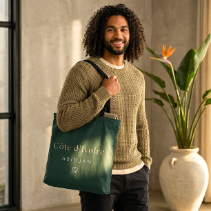 Tote Bag Côte d’Ivoire Abidjan Élégant Personnalisé   Minim