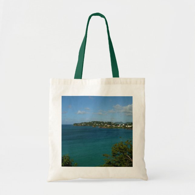 Tote Bag Côte de Sainte-Lucie - Caraïbes Photo de vacances (Devant)