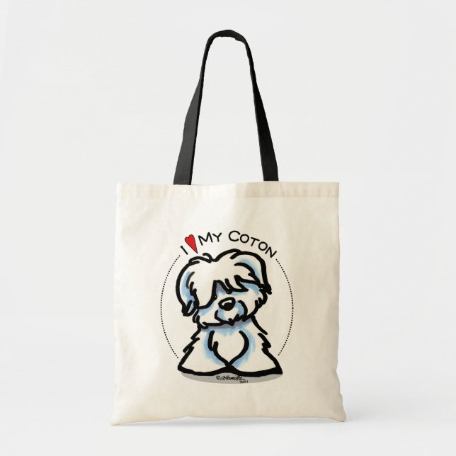 Tote Bag Coton de Tulear Lover (Devant)